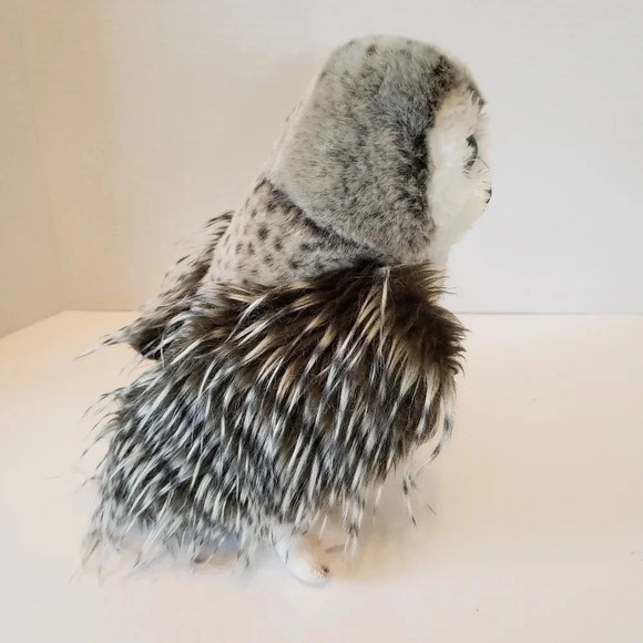 Douglas the Cuddle Toy Plush Cresent Silver Owl. - Picture 3 of 8